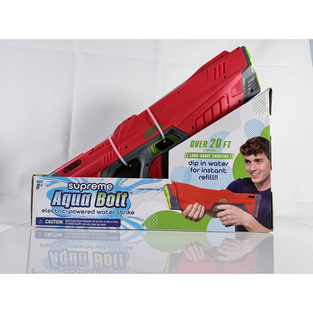Supreme Aqua Bolt‎ Electric Powered Water Strike Gun Blaster Red